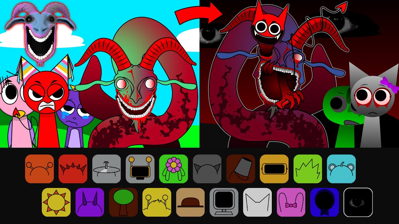 Incredibox Sprunki, But RAMAMBA Theory/Sad Origin Story  - Garten Of BANBAN Chapter 0 Boss ENDING