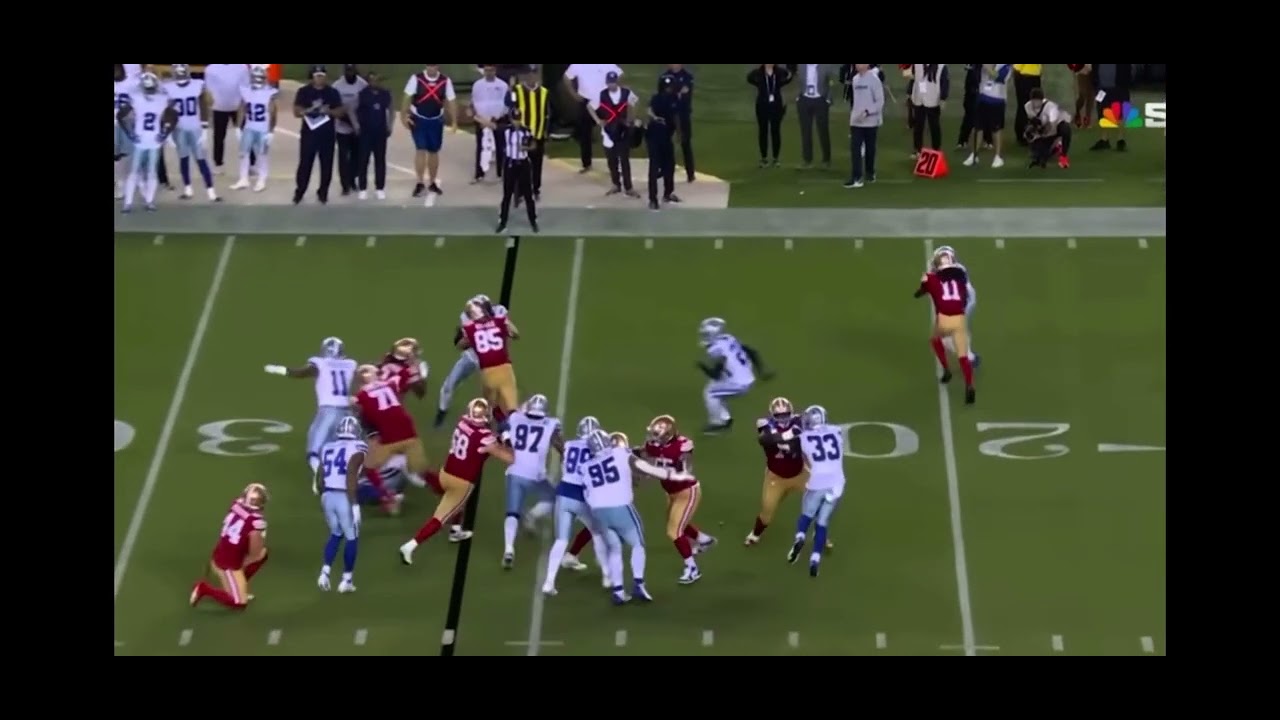 Leighton Vander Esch Injury vs 49ers (Trent Williams SLAMS HEAD into Micah Parsons) 😱