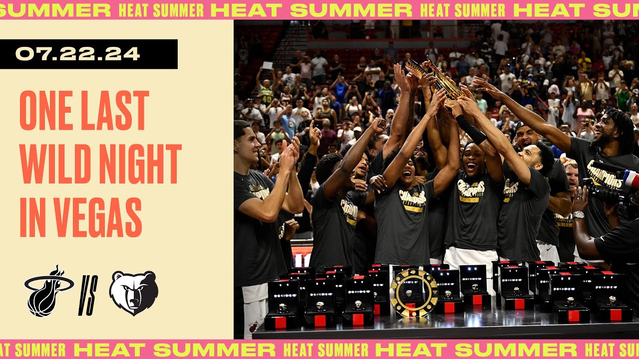 Miami HEAT 2024 NBA Summer League Championship Full Trophy Presentation | July 22, 2024