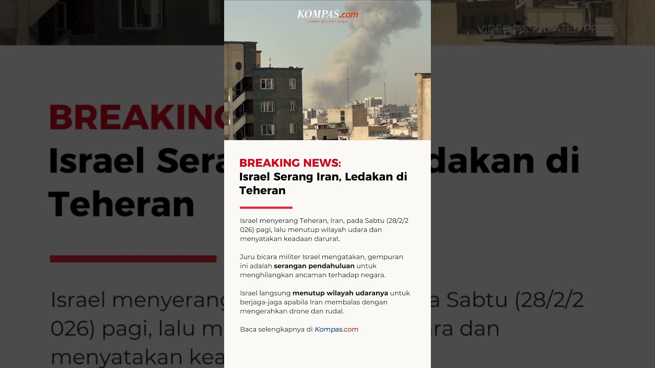 BREAKING NEWS: Israel Serang Iran, Ledakan di Teheran