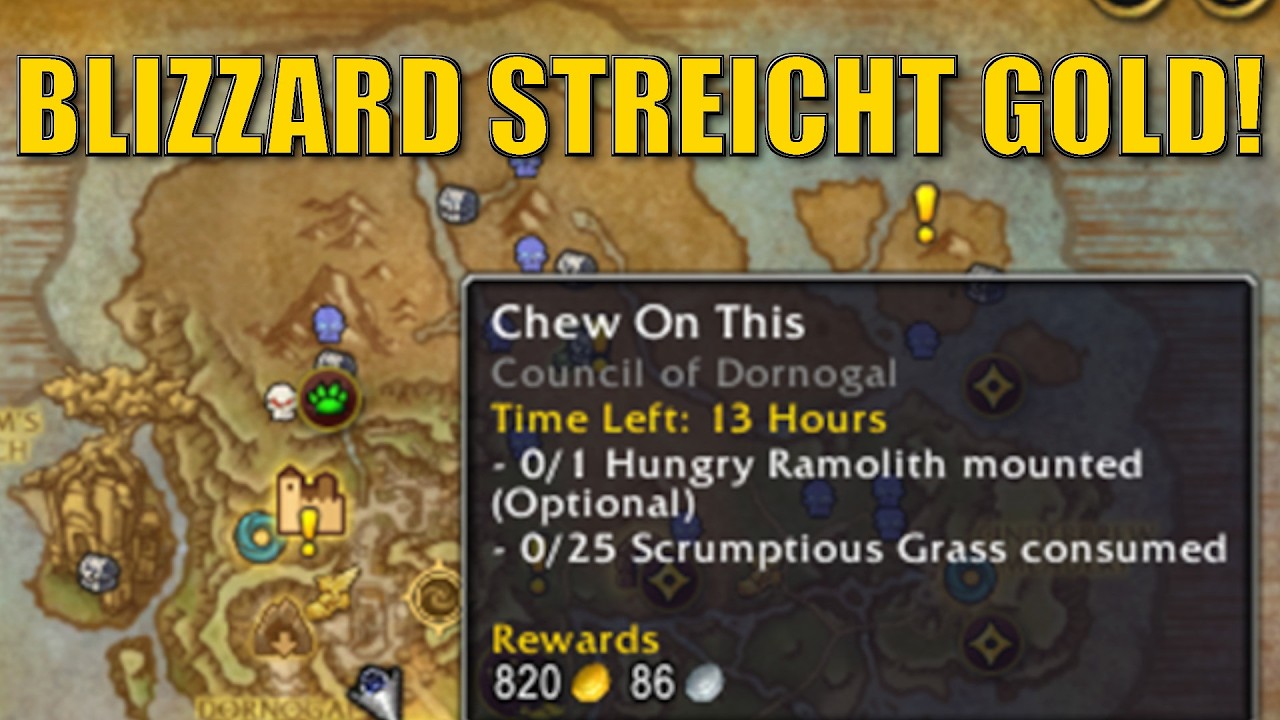 Bug oder Feature?! KEIN GOLD MEHR über aktuelle World Quests - Spieler sind sauer!