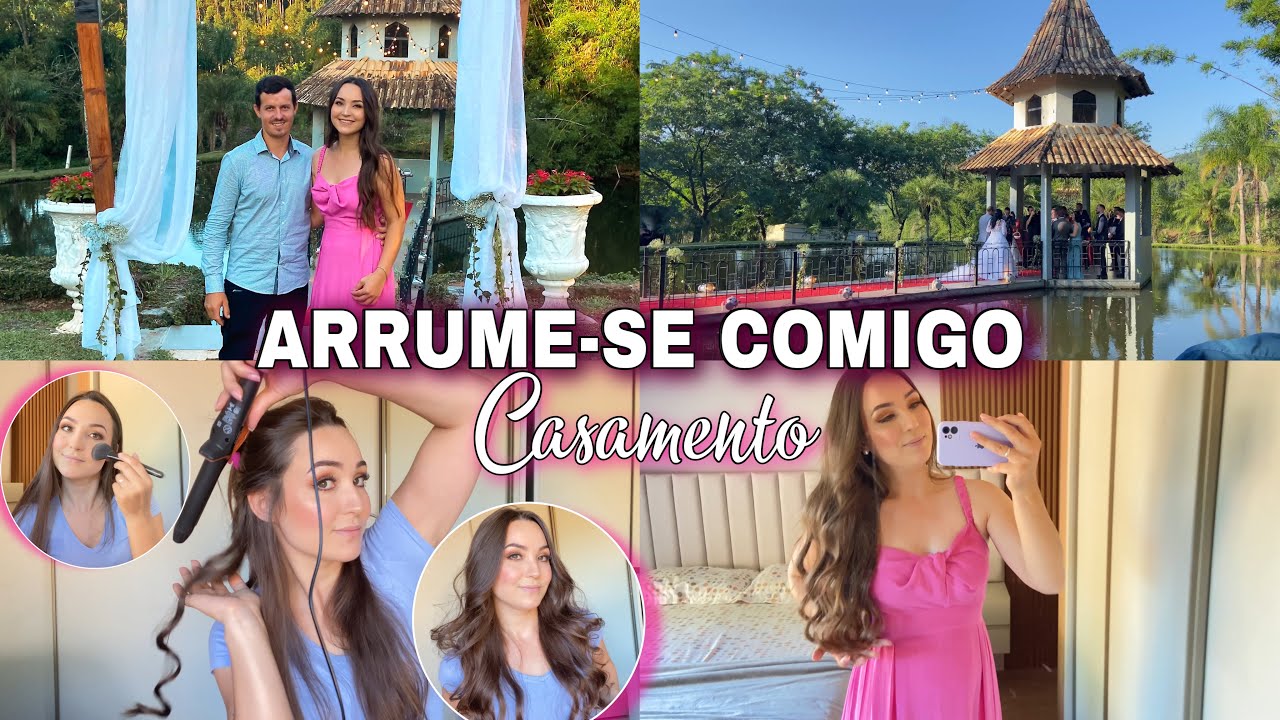 ARRUME-SE COMIGO PRA UM CASAMENTO ✨ make e cabelo 🧖‍♀️💕