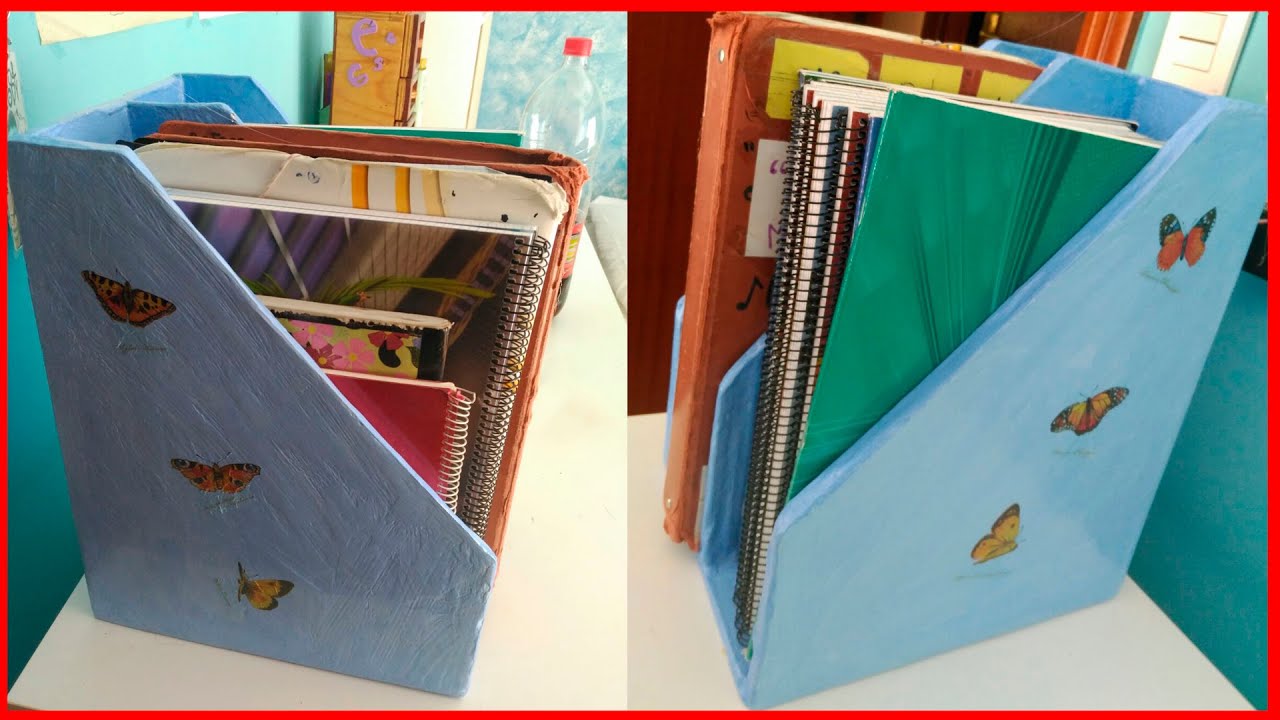 COMO HACER ORGANIZADOR DE APUNTES. ORGANIZADOR DE CUADERNOS.