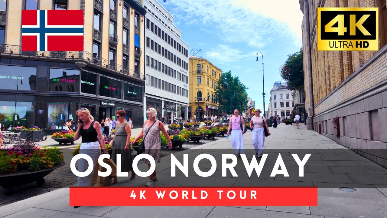 🇳🇴Oslo, Norway Walking Tour - 4K Downtown tour｜Jul 2025