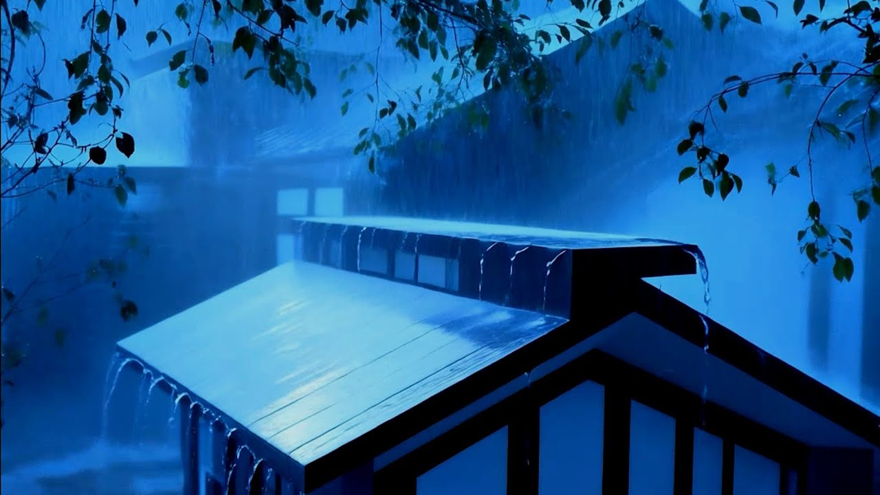 Heal the Soul to Sleep Soundly with Torrential Rain & Thunder Reverberating on a Rickety Tin Roof