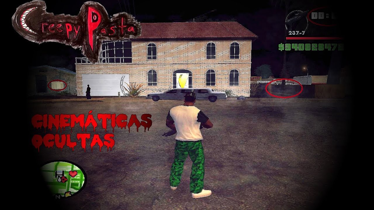 Las cinemáticas ocultas en la casa de CJ [Creepypasta]-Gta San Andreas