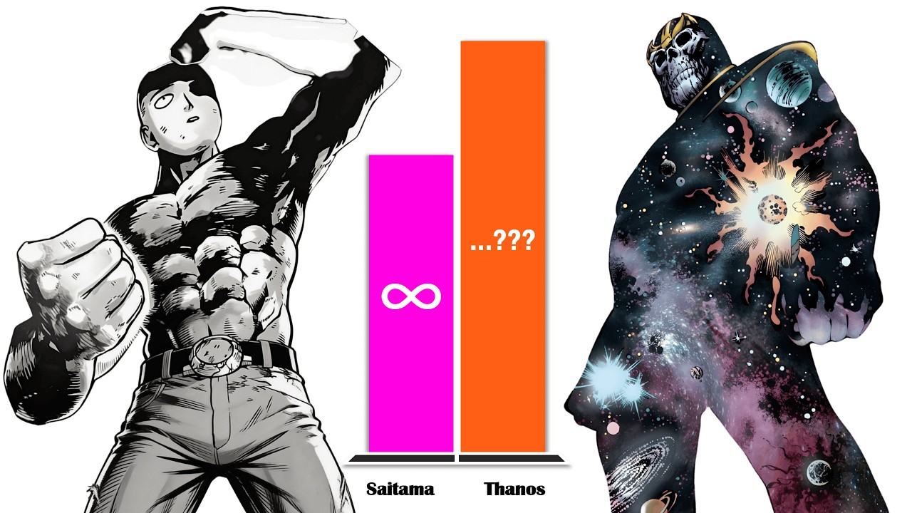 SAITAMA All Forms vs THANOS &ndash; Power Level Comparison (2026)