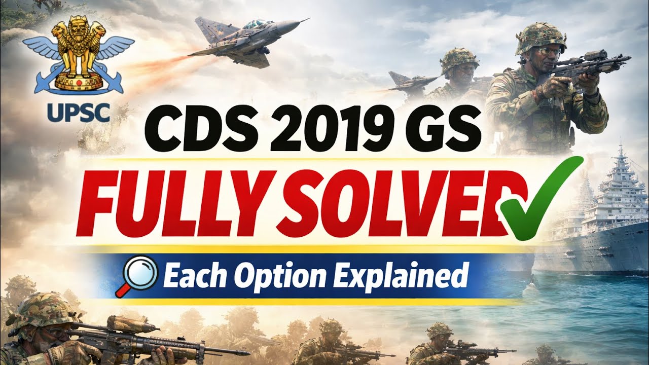 UPSC cds 2019(|) GK solved pyq #cds #cds2025 #cdspyq #gk