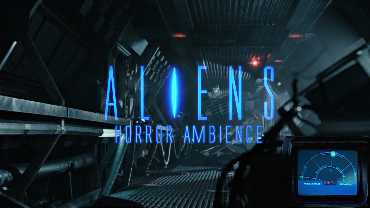 Aliens | Abandoned Corridor of Hadley’s Hope Ambience with Motion Tracker Pulse | Sleep and Study