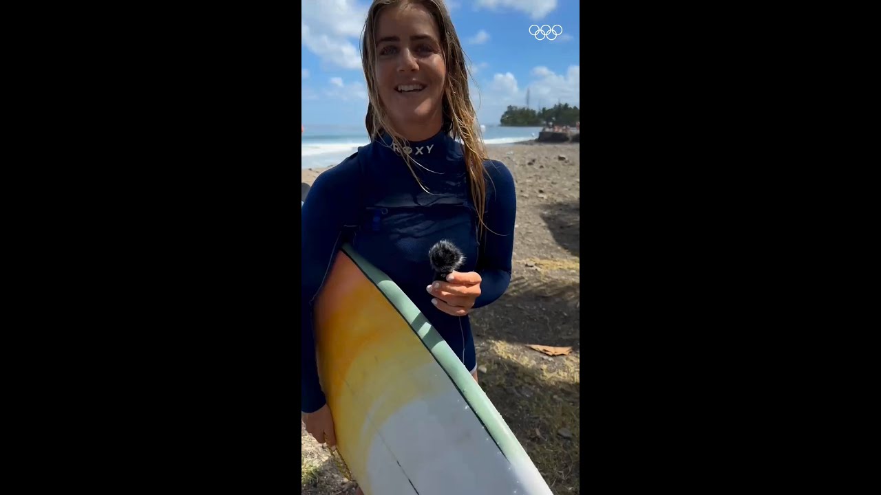 What do Olympic surfers do on a day off?