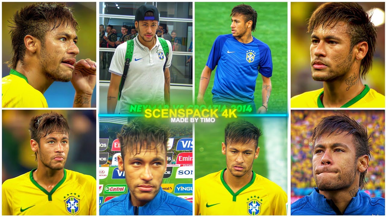 Neymar Jr Vs Croatia 2014 / RARE CLIPS ● SCENEPACK 4K (With AE CC and TOPAZ)