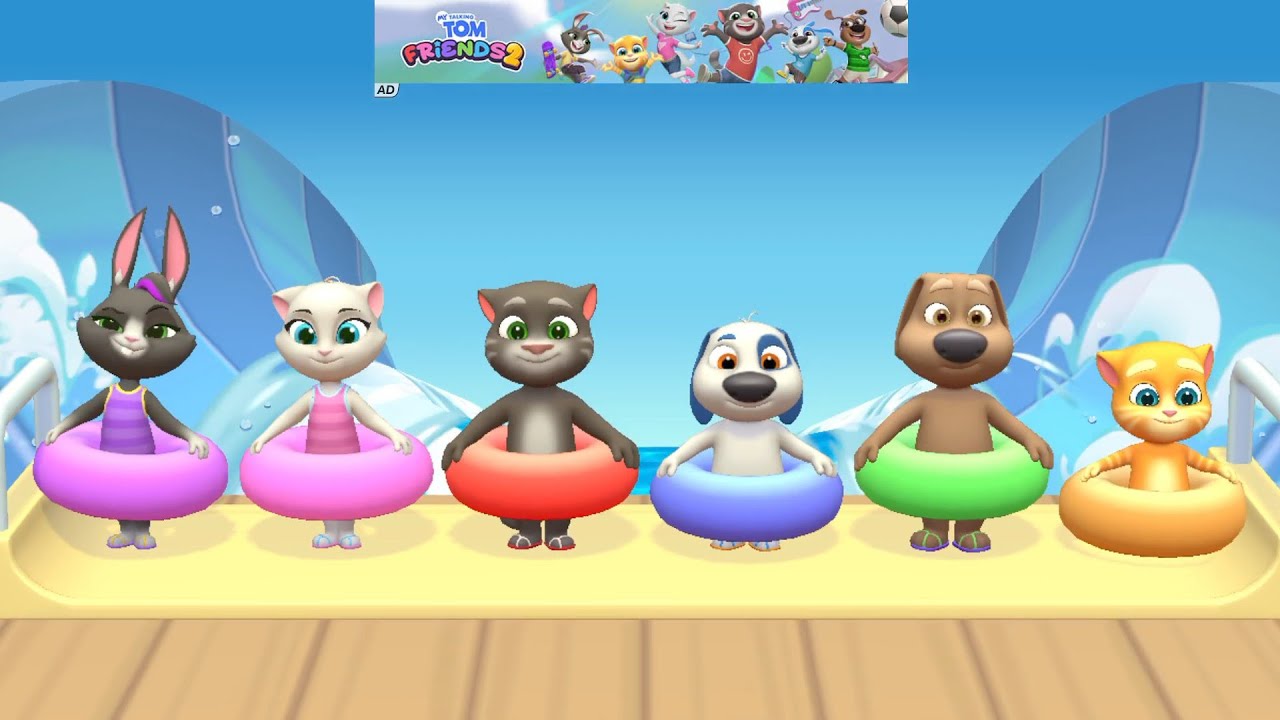 My Talking Tom & Friends 2 Gameplay Walkthrough,Unlocking the New Rakoonz World in My Talking Tom 2 