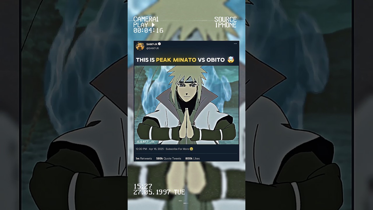 THIS IS PEAK 🔥 ( MINATO VS OBITO ) 🤯☠️