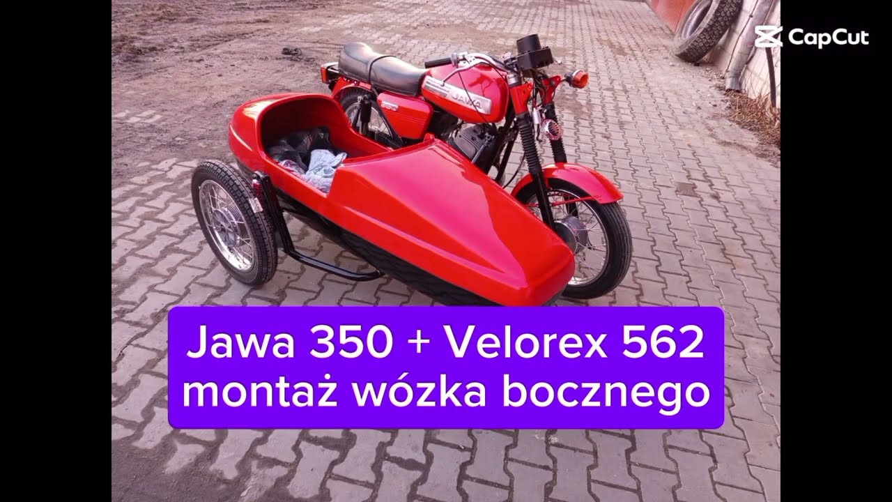 Jawa 350 + Velorex 562 - Połączenie wózka bocznego z motocyklem