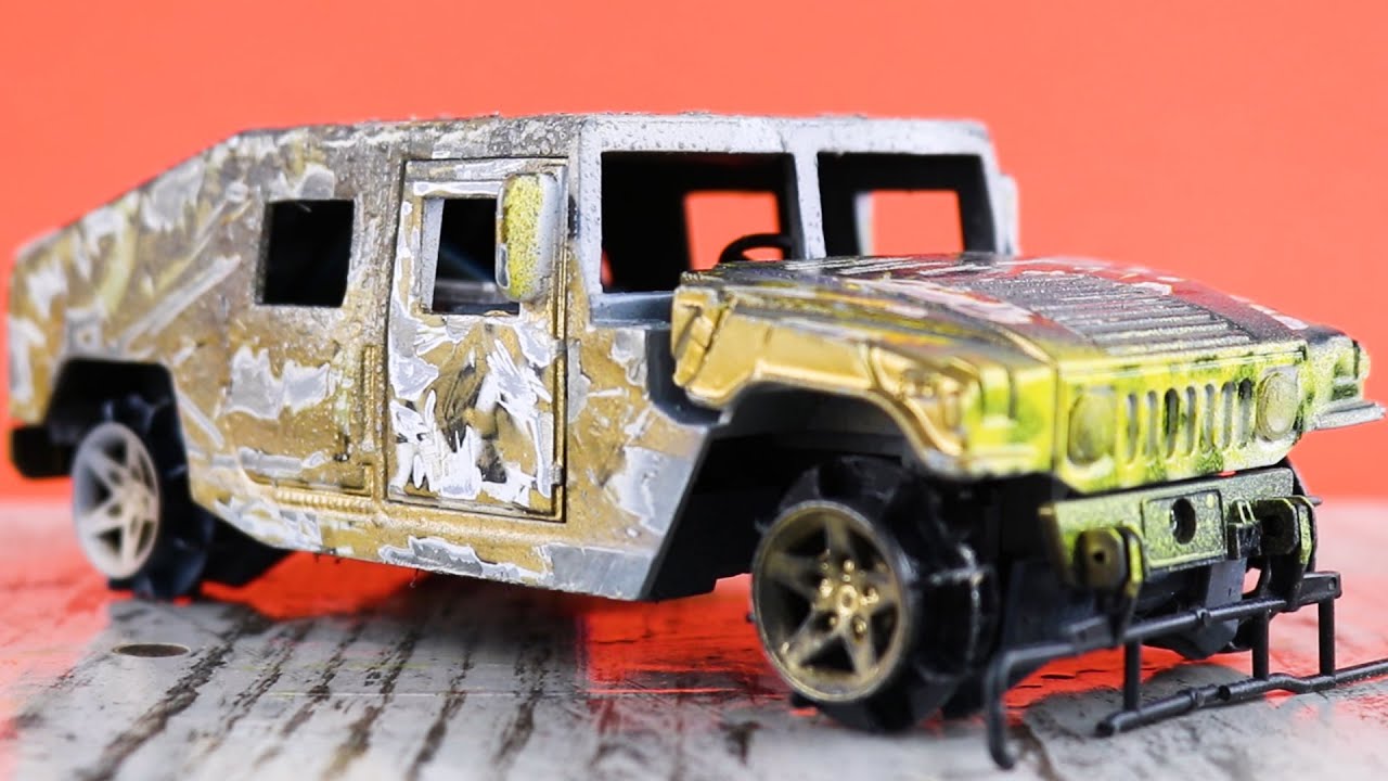 Humvee Restoration Abandoned in 10 minutes Step by Step| Hummer H1 Military Car | Model Cars