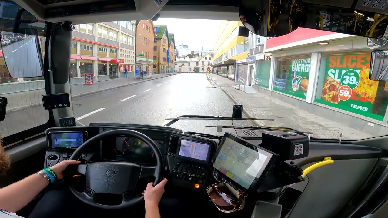 [Onboard] Going Back From The Cable Car To The Airport - Volvo 8900 15M Part 2 (Tromsø #6)
