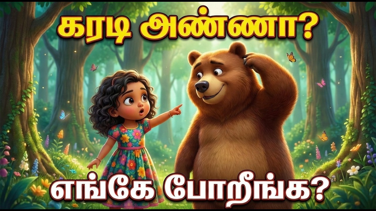 கரடி அண்ணா எங்கே போறீங்க | கரடி அண்ணா சொல்ற கதைகள்