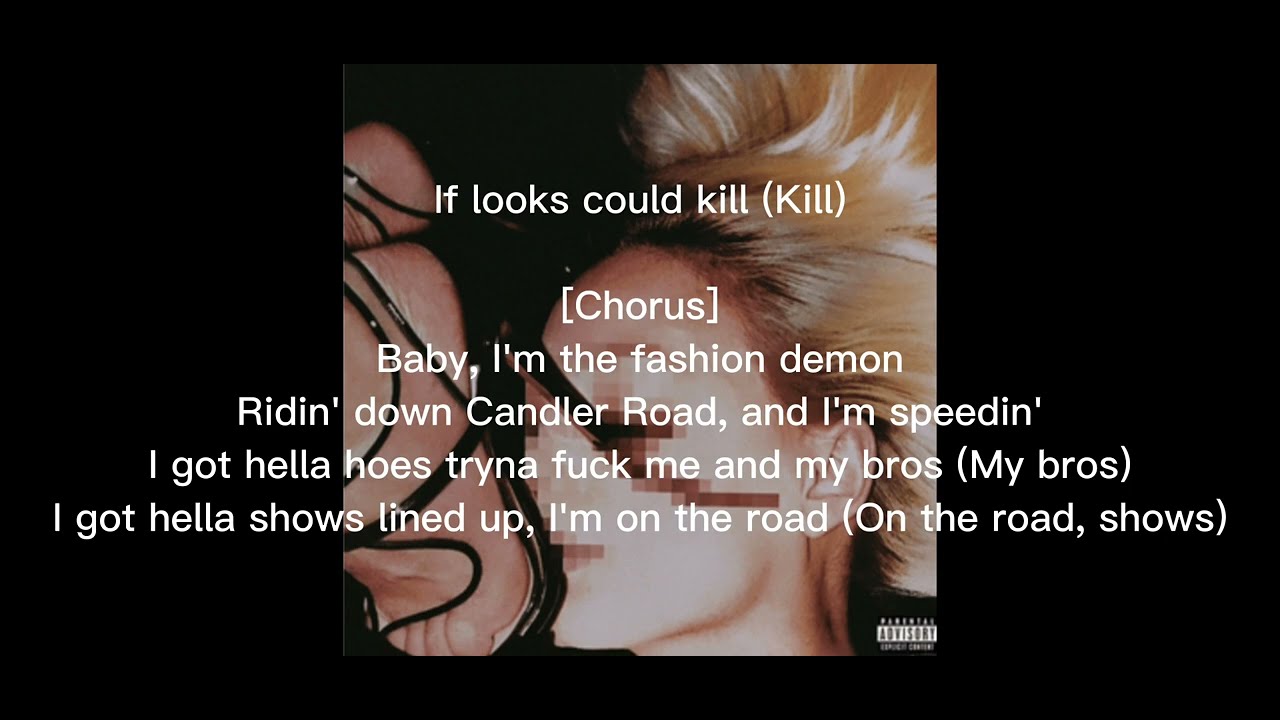 Destroy Lonely - if looks could kill lyrics (текст)