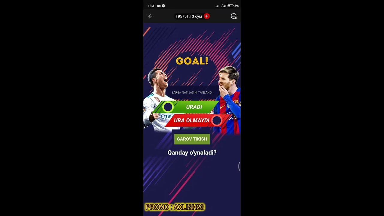 TEKIN FREE SPIN OLISH ENDI OSON. 