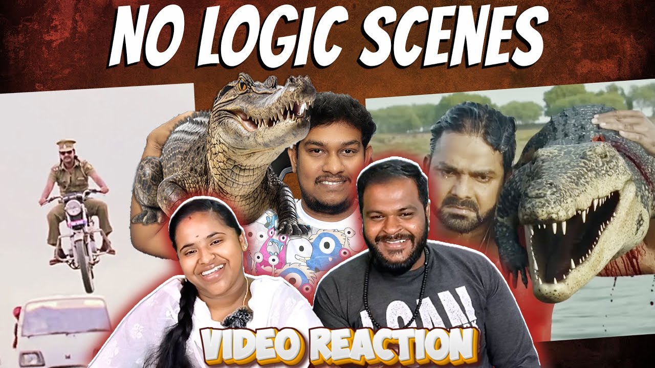 இதான்டா மாஸ்🔥 Indian No Logic Movie Scene Troll🤣🤣| Tamil Couple Reaction