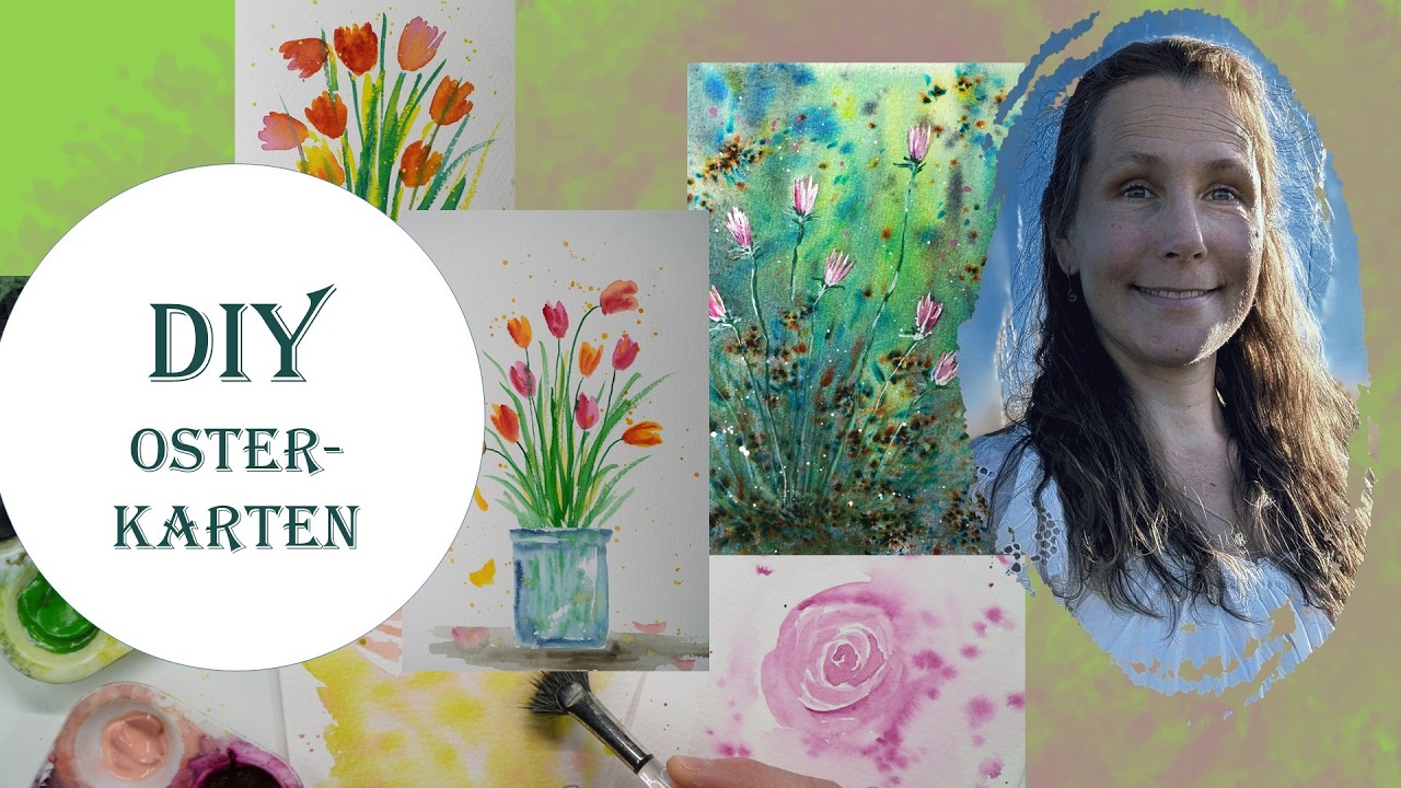 EINFACHE Maltechniken f&uuml;r Fr&uuml;hlingsblumen!