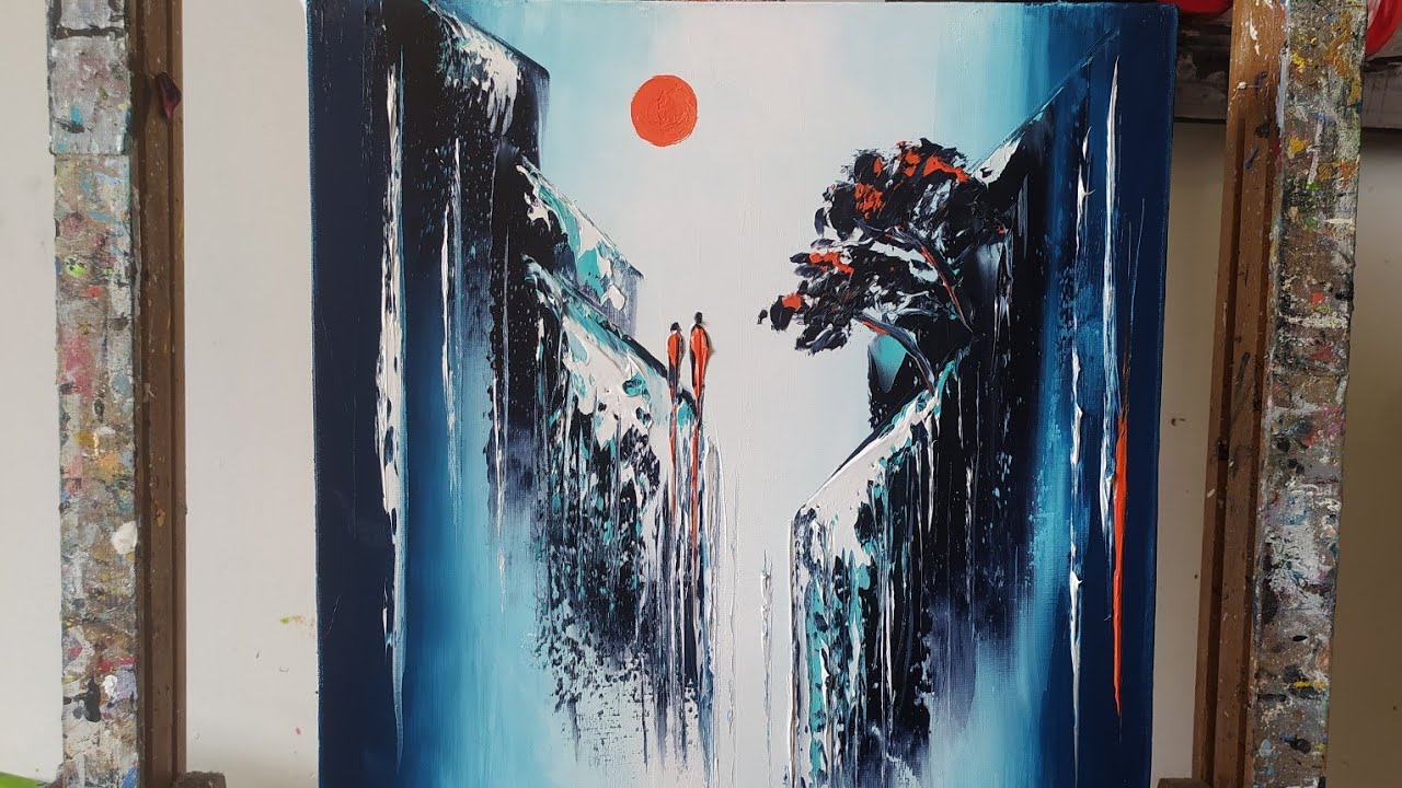 TUTO GLACIER ABSTRAIT par Nelly LESTRADE
