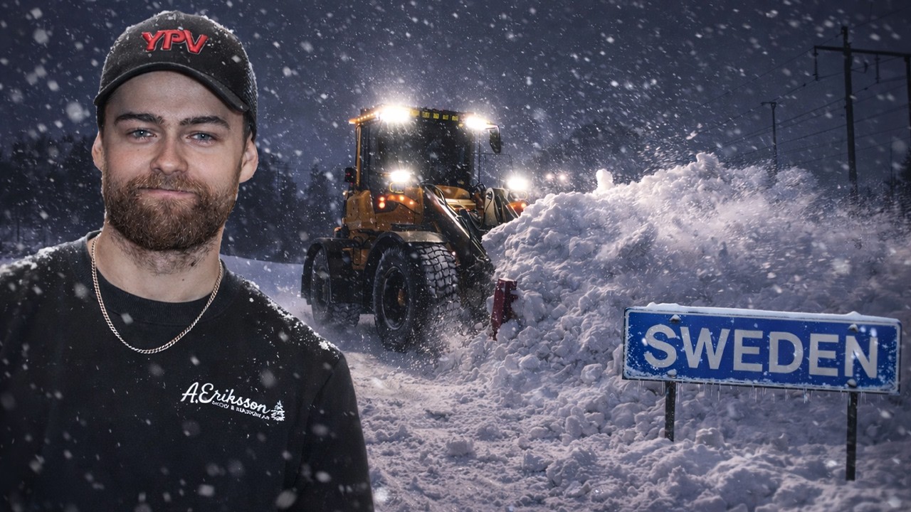 SNÖRÖJNING MED VOLVO L60H