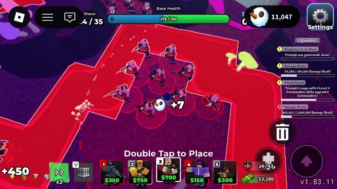 Two tower win tds molten mode