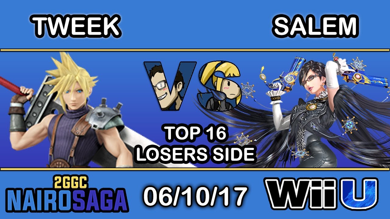 2GGC: Nairo Saga - P1 | Tweek (Cloud) Vs. MVG | Salem (Bayonetta) - Top 16 Losers Side