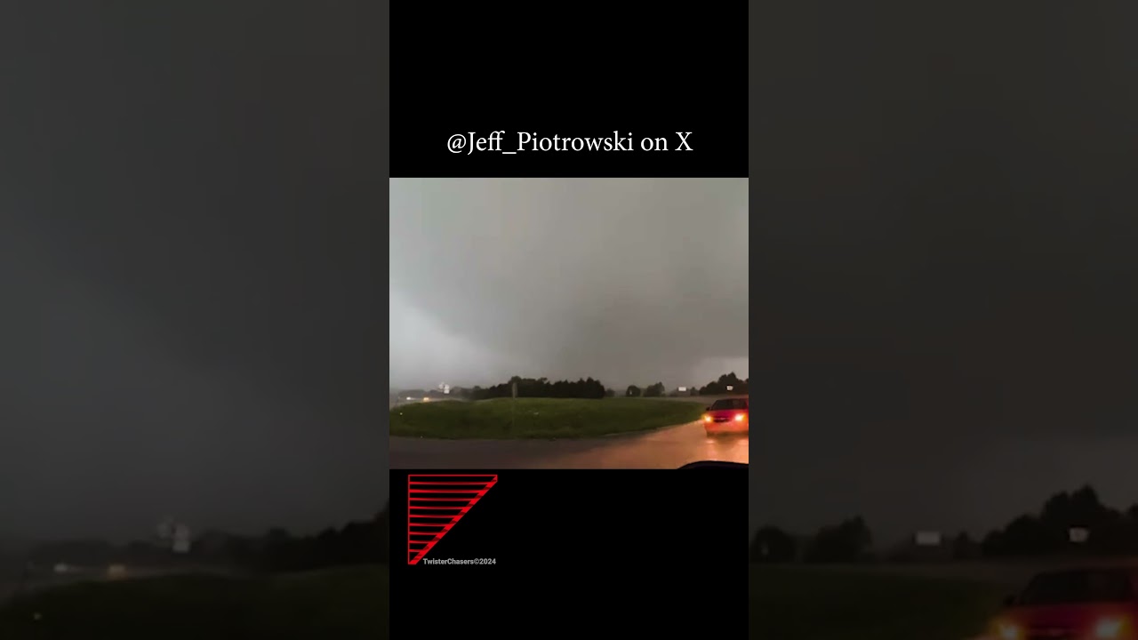 Jeff encountered a large tornado near Monett, Missouri today May 8, 2024