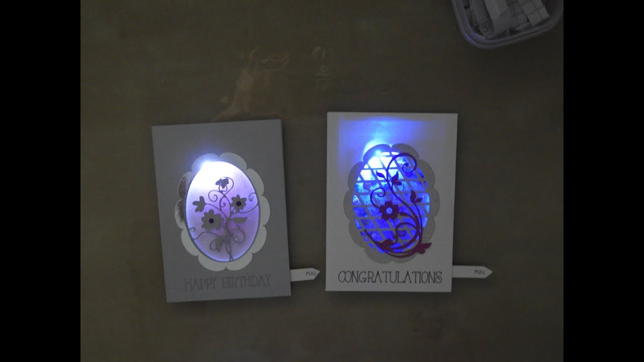 2 LED cards with slider switch, Cheap Versions!