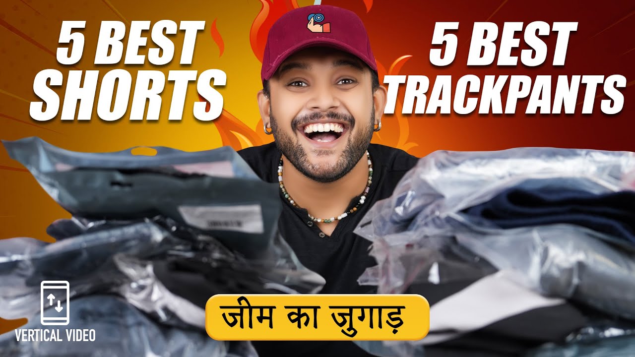 10 Best Gym Track Pants Vs Gym Shorts for Men From 500 🔥 Amazon Pants Haul Review 2024 | ONE CHANCE