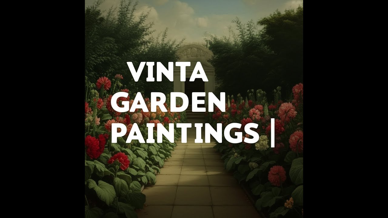 Vintage Garden Paintings | Turn Your TV Into Art | 1Hr 4K Slideshow