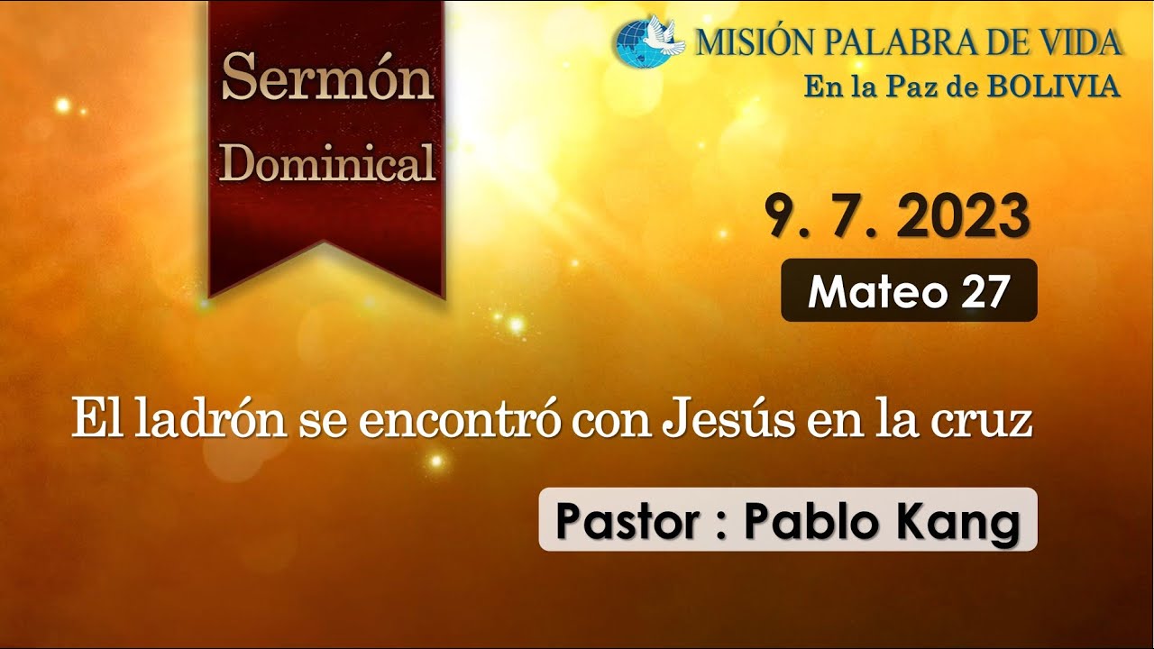 El ladrón se encontró con Jesús en la cruz