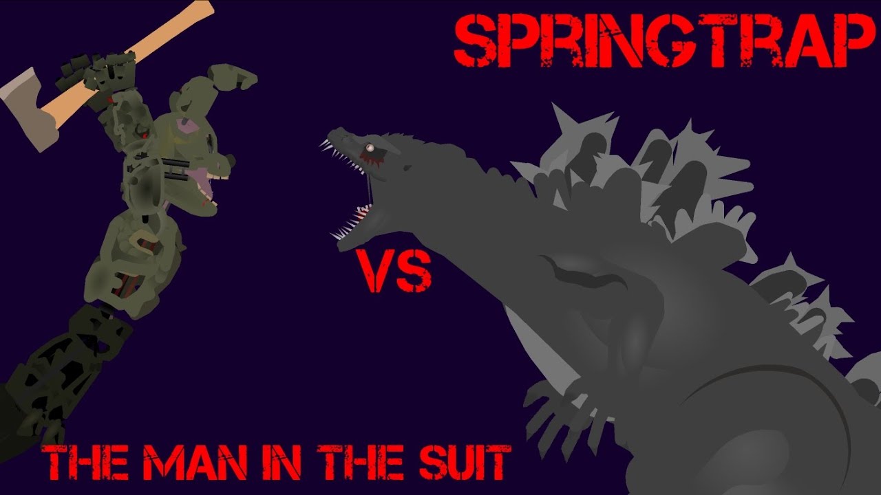 Springtrap vs The Man In The Suit (Halloween Special) (Godzilla vs Fnaf)