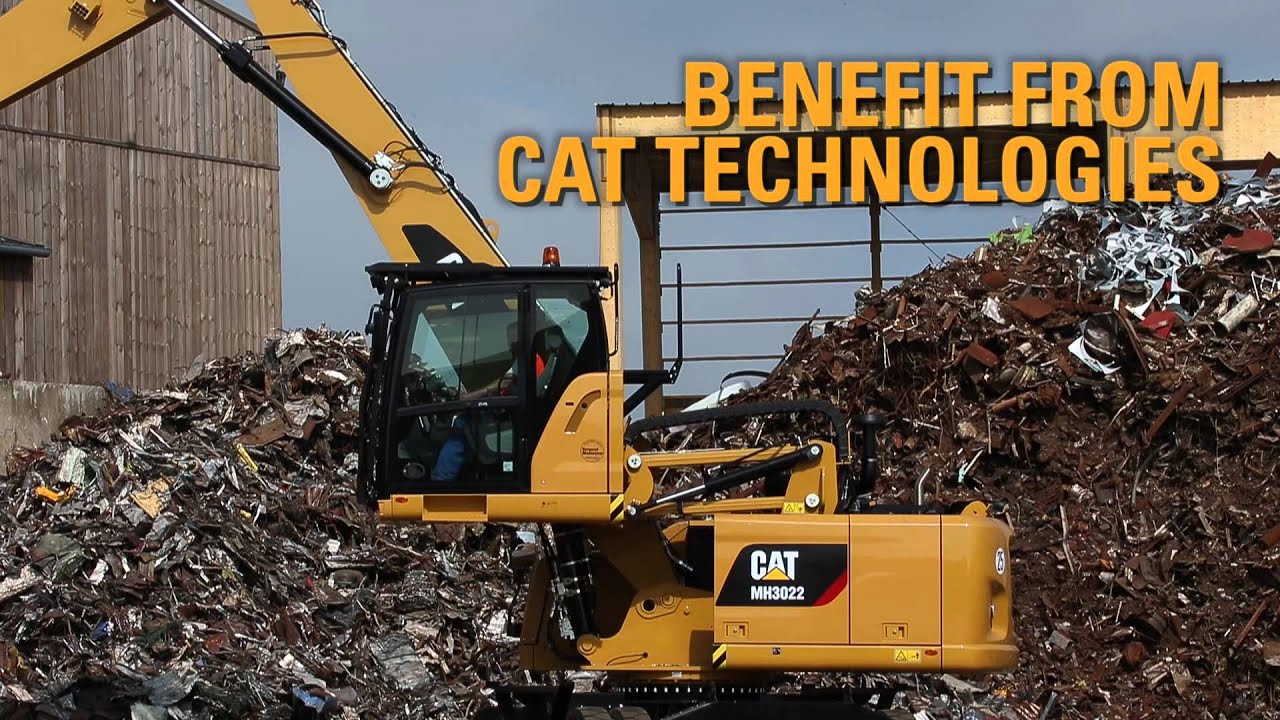 Cat® MH3022 and MH3024 Wheel Material Handlers in Action