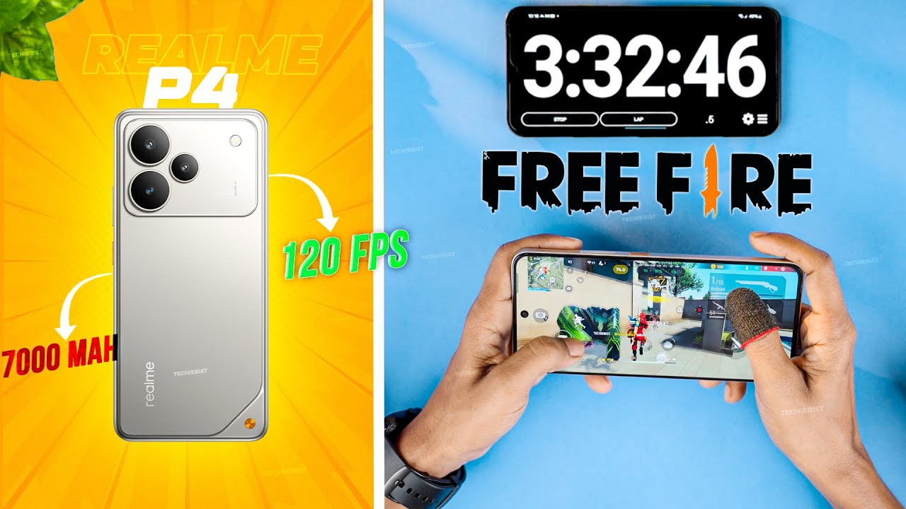 Realme P4 Free Fire Test 🎮 🔥 Ultra Graphics + Battery Test!