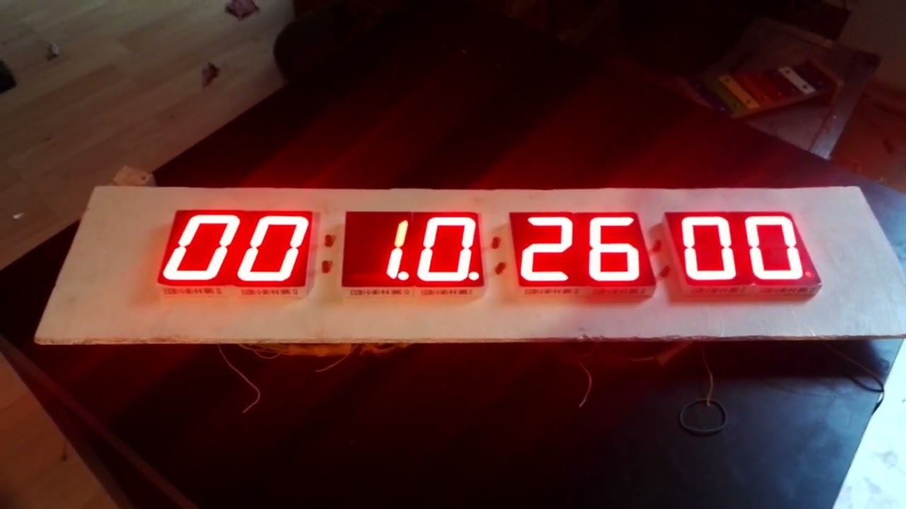 7 segment clock build - arduino nano, ds3231 rtc, a627eat driver