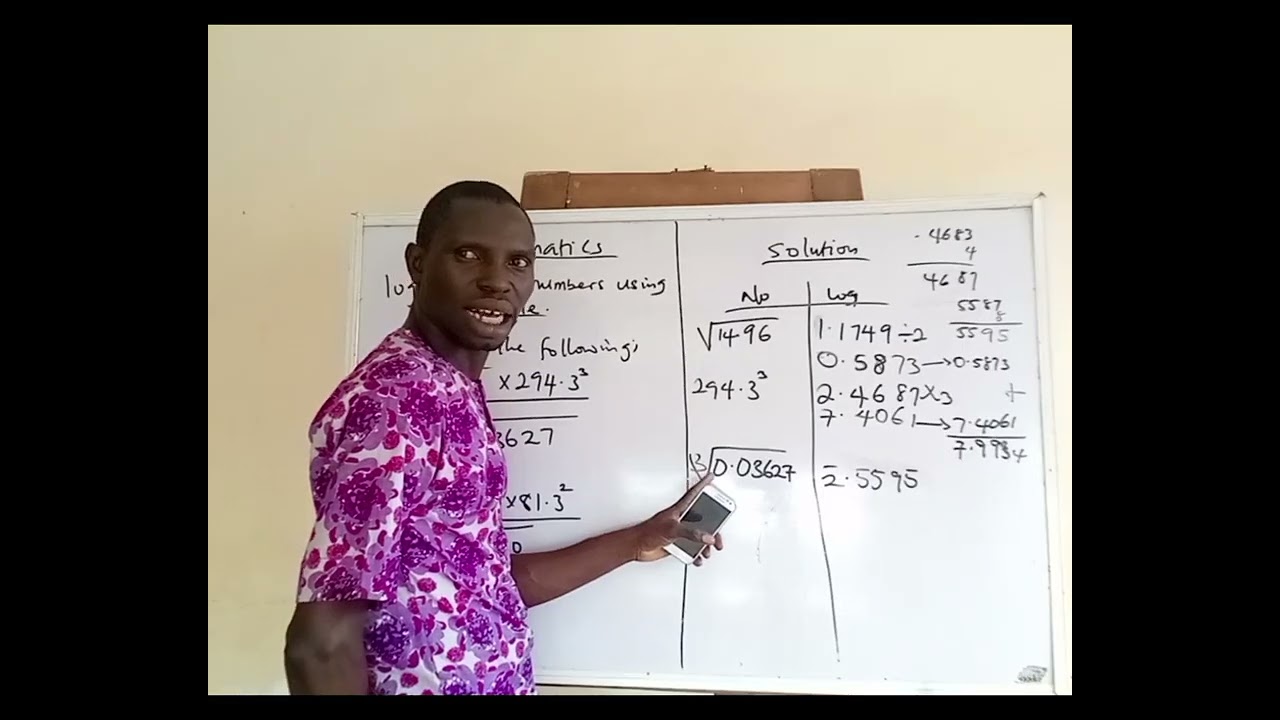 Logarithm using table 5