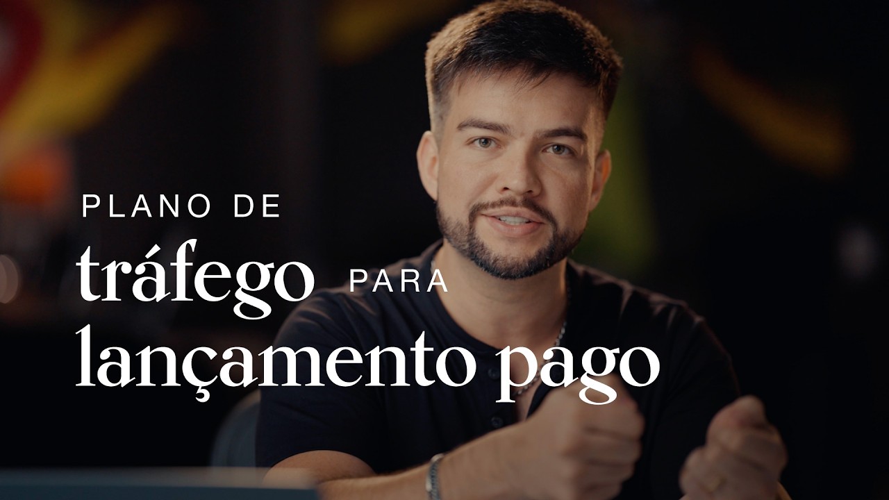 Planejamento de tráfego para lançamento pago.