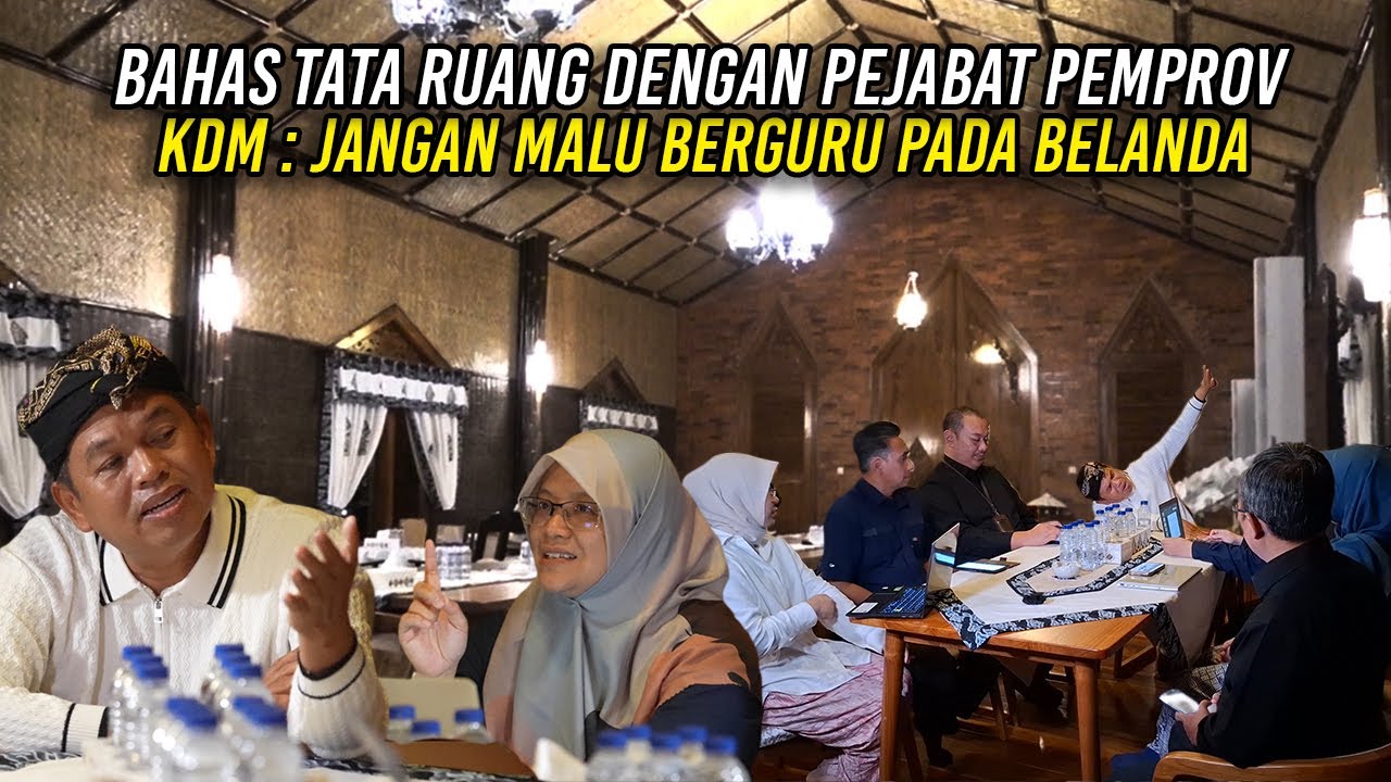 BAHAS TATA RUANG DENGAN PEJABAT PEMPROV | KDM : JANGAN MALU BERGURU PADA BELANDA