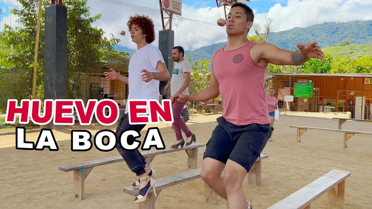 Con el huevo en la boca y en tacones