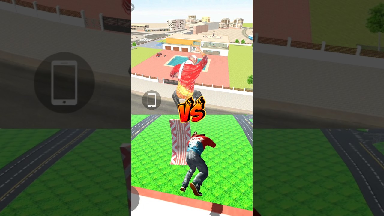 Building Se Jump Indian theft Auto simulator V/S IBD3D 😱🤯 ( part 700 ) #shorts #gaming #gta