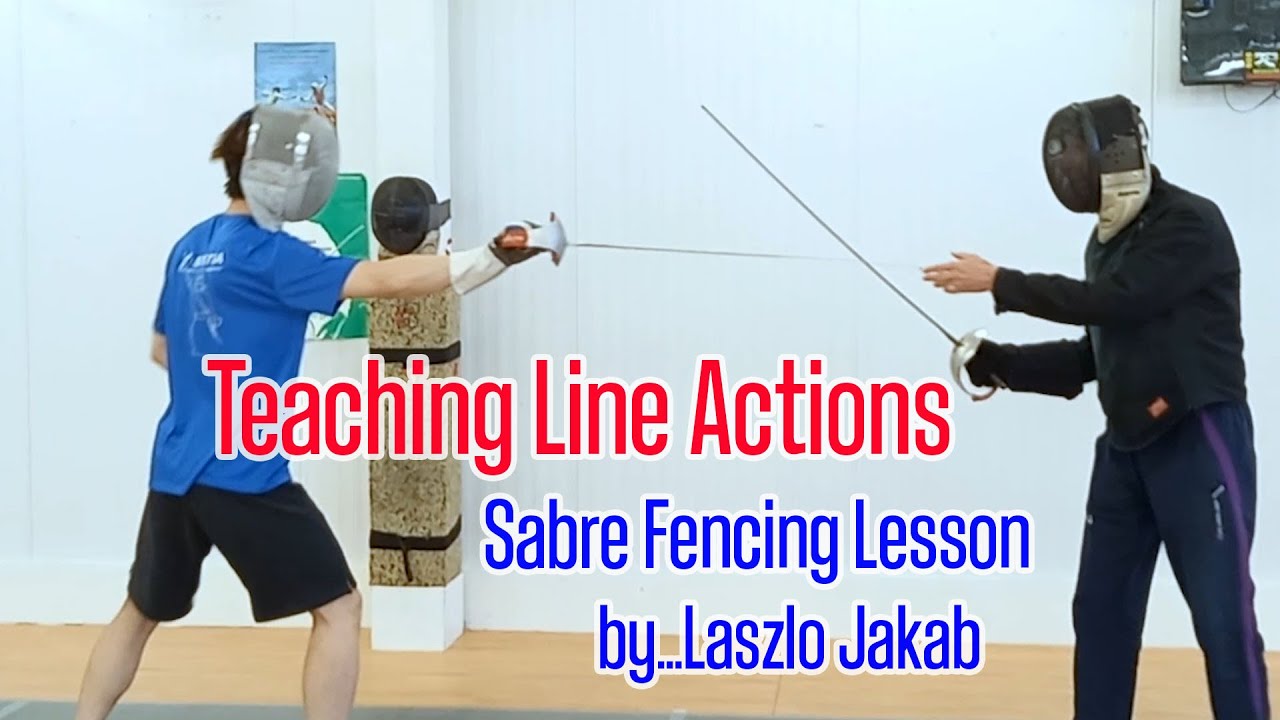 Обучение фехтованию на саблях по программе Line Actions от Ласло Якаба (с субтитрами)