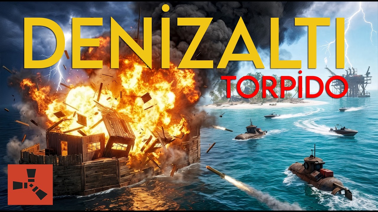 DENİZALTI SAYESİNDE RAKİPLERİMİZİN T&Uuml;M GEMİLERİNİ PATLATTIK! BEKLENEN O EFSANE VİDEO!!! Rust T&uuml;rk&ccedil;e
