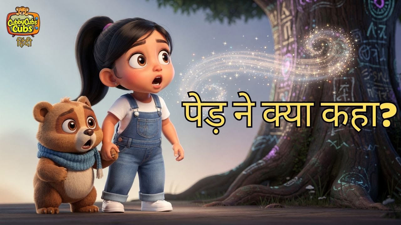 पेड़ ने क्या कहा | Shanaya & Cubby की प्यारी कहानी | Hindi Moral Story for Kids | बच्चों की कहानियाँ