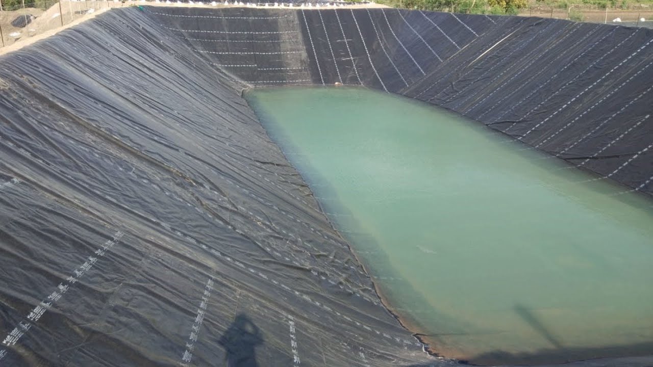 Mipatex HDPE Geomembrane Pond Liner Installation