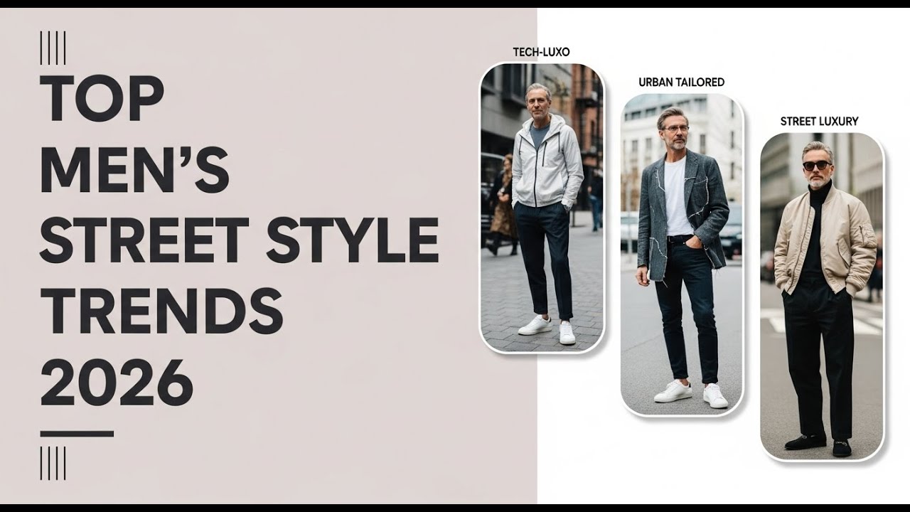 Top Men&rsquo;s Street Style Trends 2026. Urban Fashion Inspiration for Everyday Looks