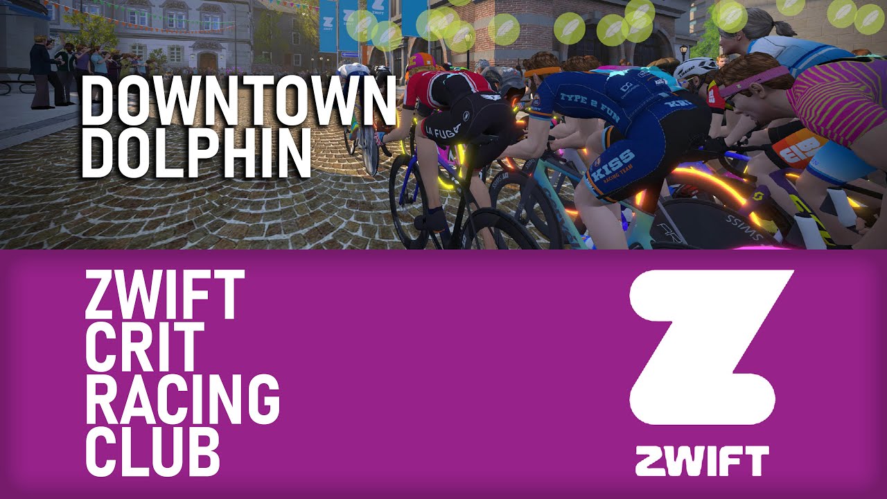 Zwift Crit Racing Club - Downtown Dolphin