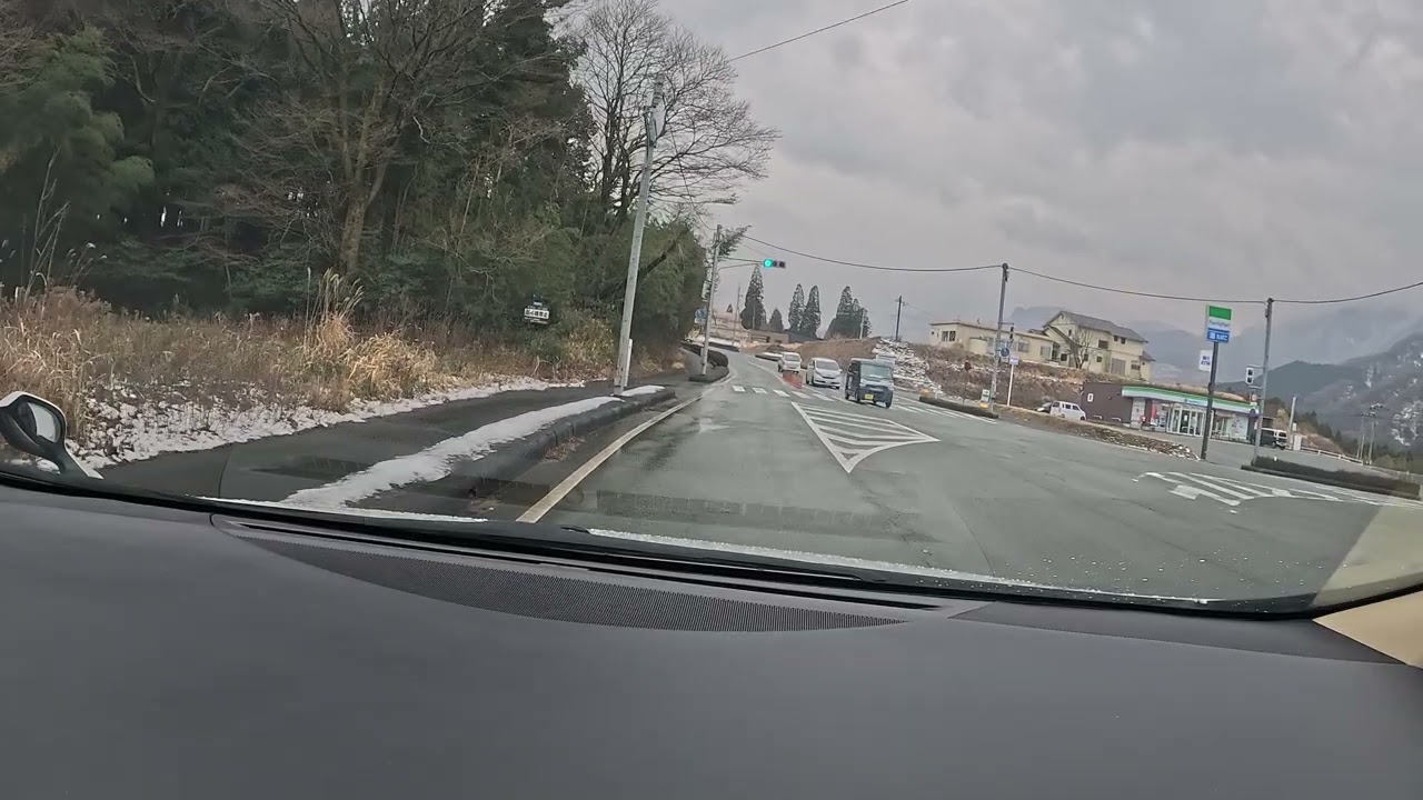 2026/01/24 從阿蘇健康農園 前往 白川水源 路途景色